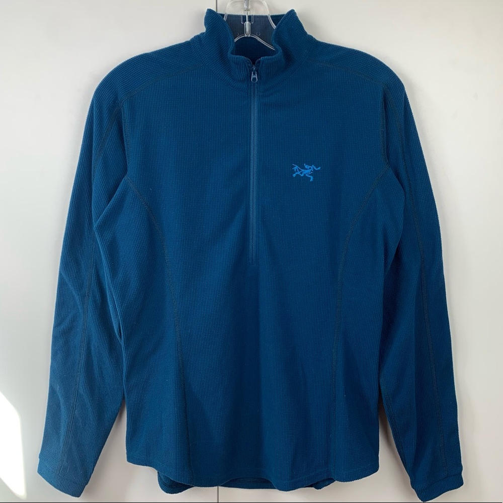 Arc'teryx Delta LT 1/2 Zip Neck Pullover Polartec Fleece Macaw Blue Medium
